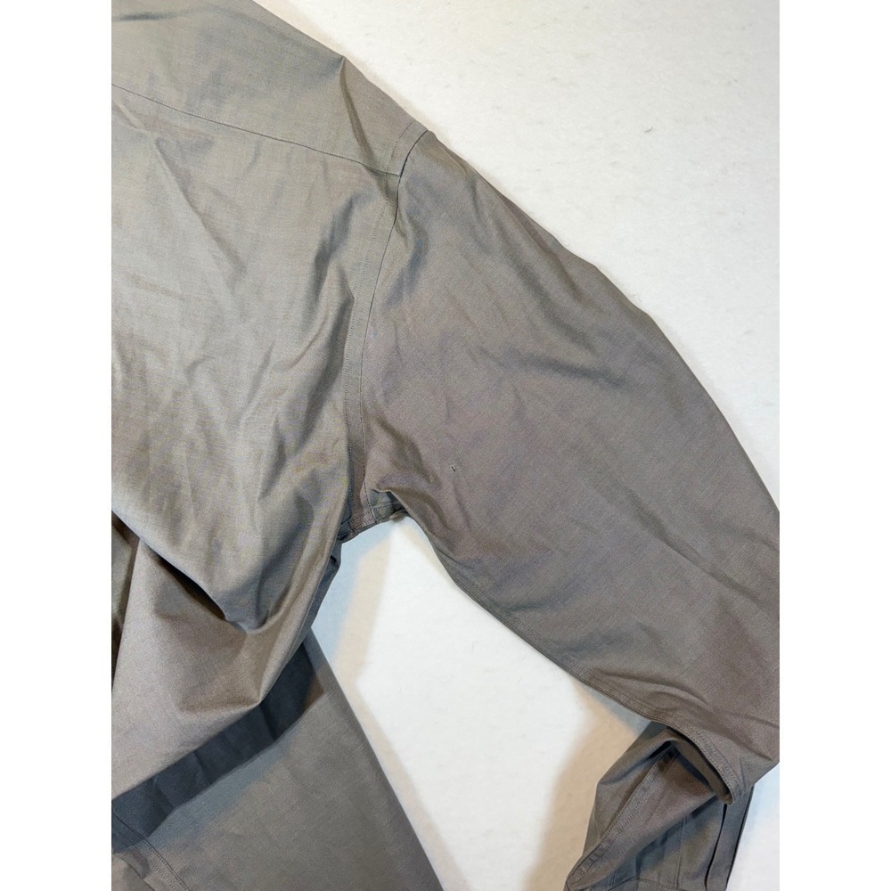 LL Bean Mens Wrinkle Resistant Button Down Shirt Long Sleeve Gray M Regular - Picture 5 of 5